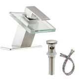 Solid Brass Single-handle Bathroom Faucet,and Pop-up Drain - 2.6 inches high x 4.9 inches deep spout reach