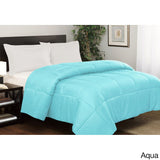 Solid Color Microfiber Down Alternative Comforter