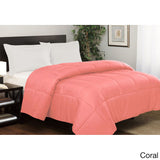 Solid Color Microfiber Down Alternative Comforter