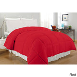 Solid Color Microfiber Down Alternative Comforter