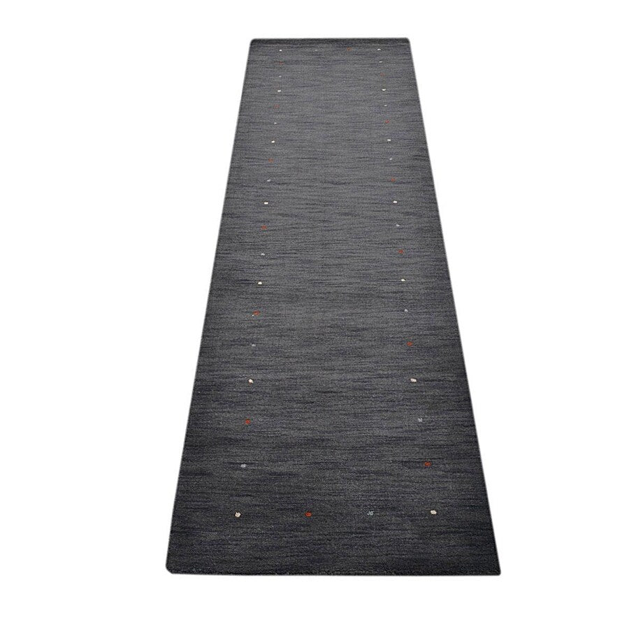 Solid Color Modern Hand Knotted Gabbeh Area Rug Indian Oriental Carpet