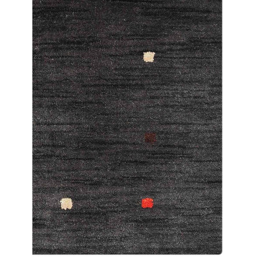Solid Color Modern Hand Knotted Gabbeh Area Rug Indian Oriental Carpet
