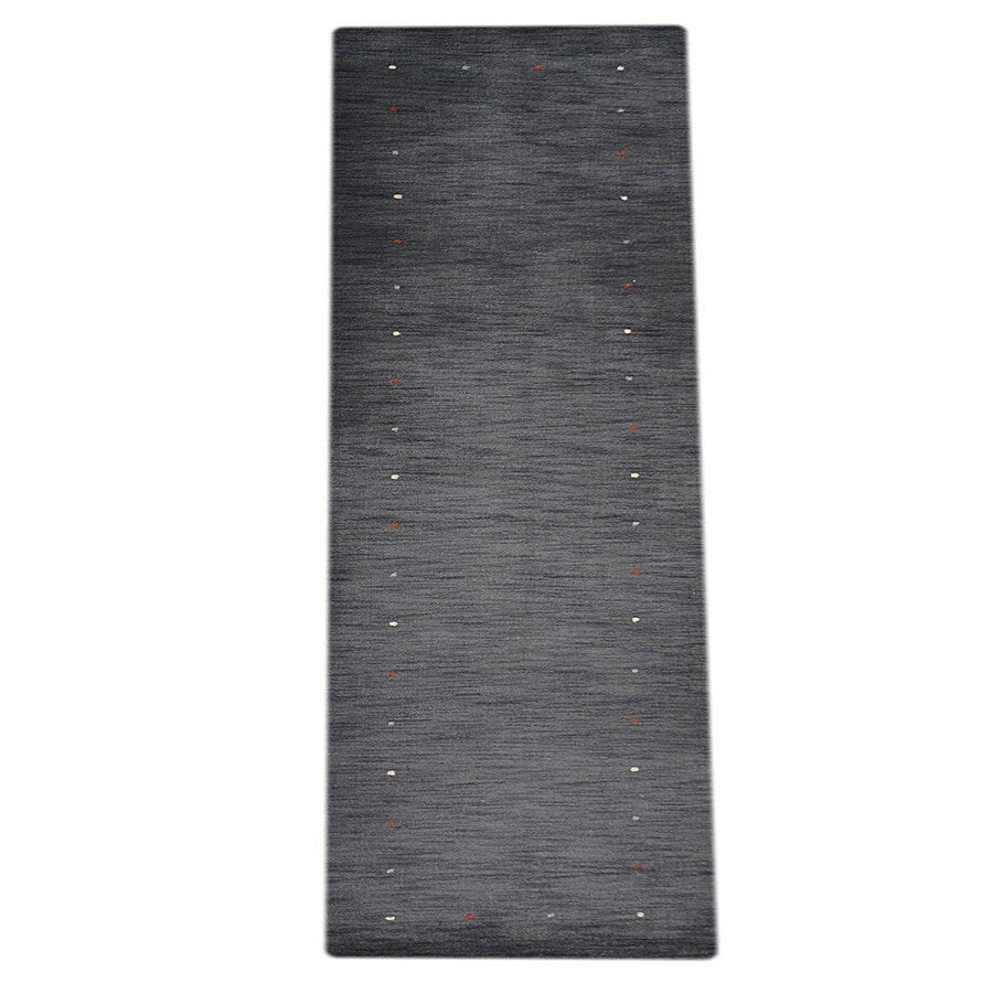 Solid Color Modern Hand Knotted Gabbeh Area Rug Indian Oriental Carpet