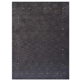 Solid Color Modern Hand Knotted Gabbeh Area Rug Indian Oriental Carpet