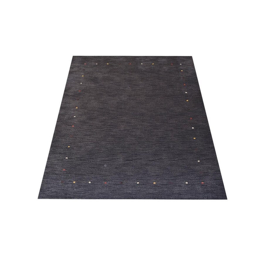 Solid Color Modern Hand Knotted Gabbeh Area Rug Indian Oriental Carpet