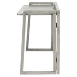 Solid Farmhouse Folding Desk Dark Grey