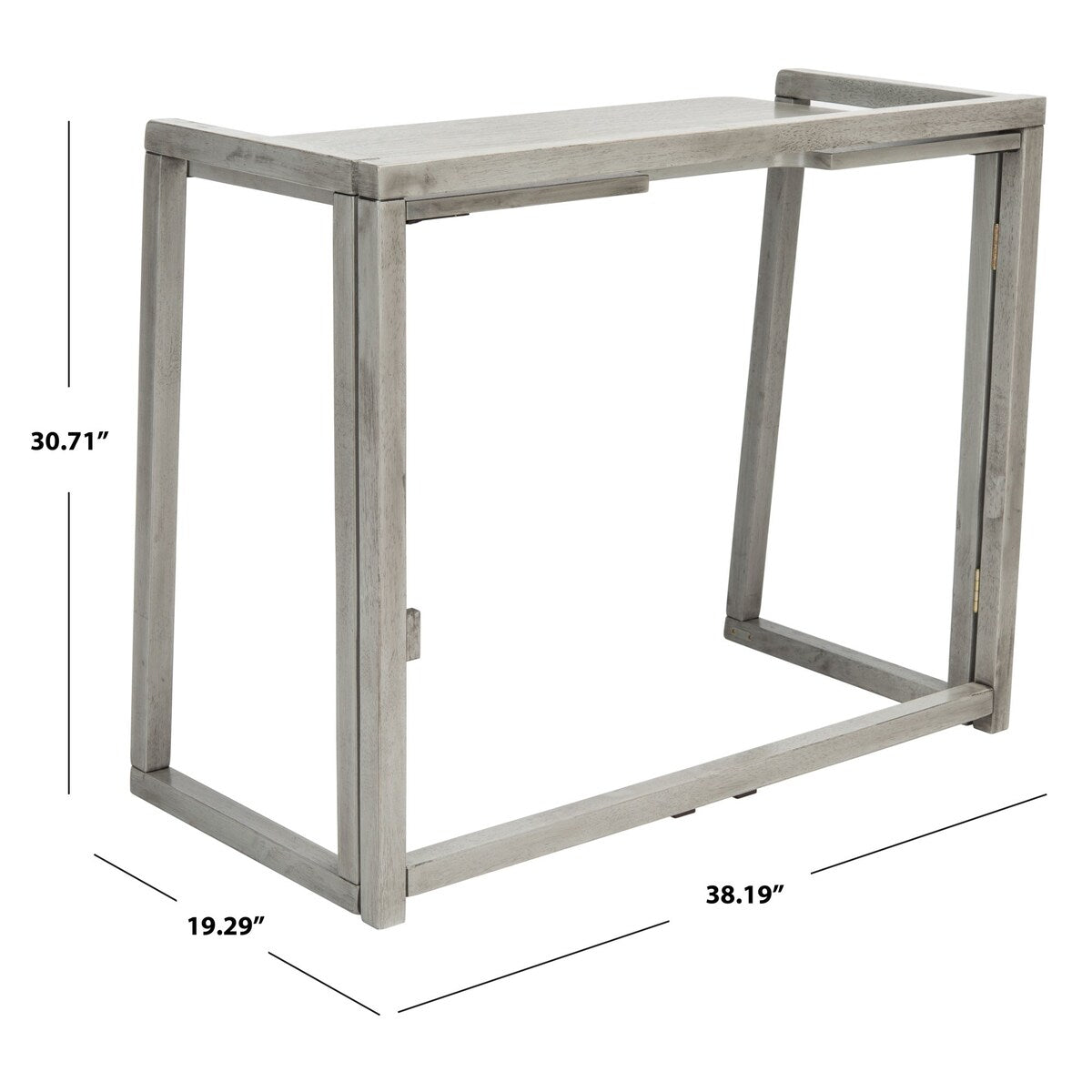 Solid Farmhouse Folding Desk Dark Grey