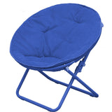 Kids' Solid Color Faux Fur Folding Saucer Chair