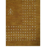 Solid Hand Made Modern Carpet Bordered Indian Gabbeh Oriental Area Rug - 5' x 8'