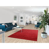 Solid Modern Gabbeh Indian Area Rug Hand-Tufted Wool Carpet - 5'3" x 7'7"