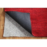 Solid Modern Gabbeh Indian Area Rug Hand-Tufted Wool Carpet - 5'3" x 7'7"
