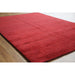 Solid Modern Gabbeh Indian Area Rug Hand-Tufted Wool Carpet - 5'3" x 7'7"