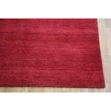 Solid Modern Gabbeh Indian Area Rug Hand-Tufted Wool Carpet - 5'3" x 7'7"