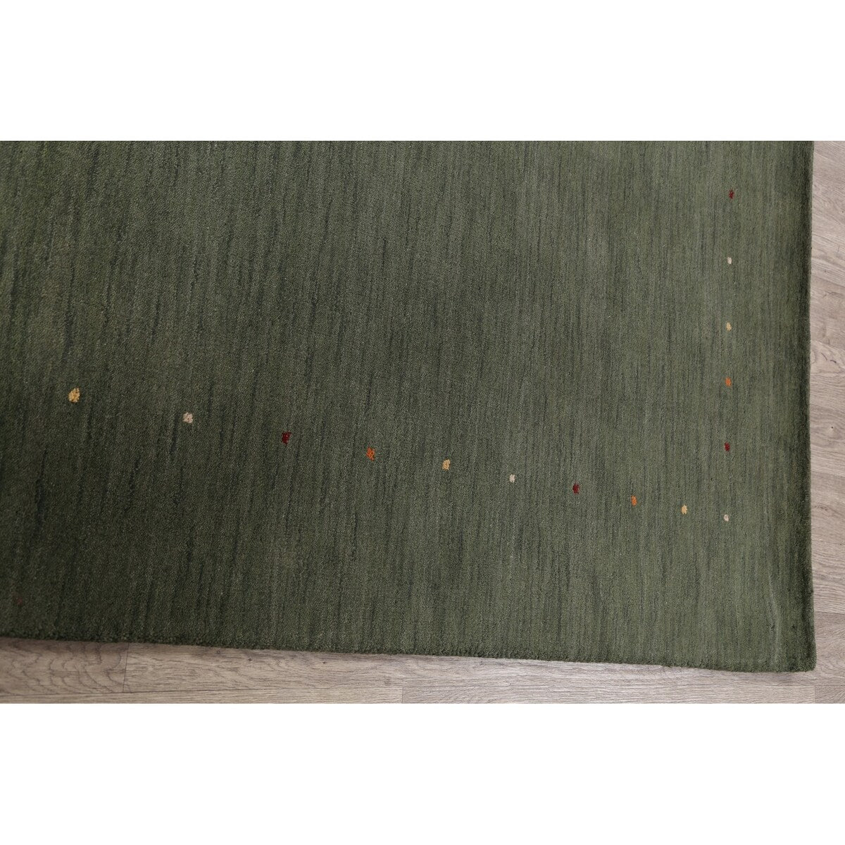 Solid Modern Gabbeh Oriental Living Room Area Rug Wool Handmade - 6'7" x 9'8"