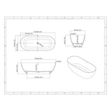 Solid Surface Freestanding Bathtub