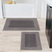 Solid Washable Non-Slip Backing 2 Piece Bath Rug Set by Superior