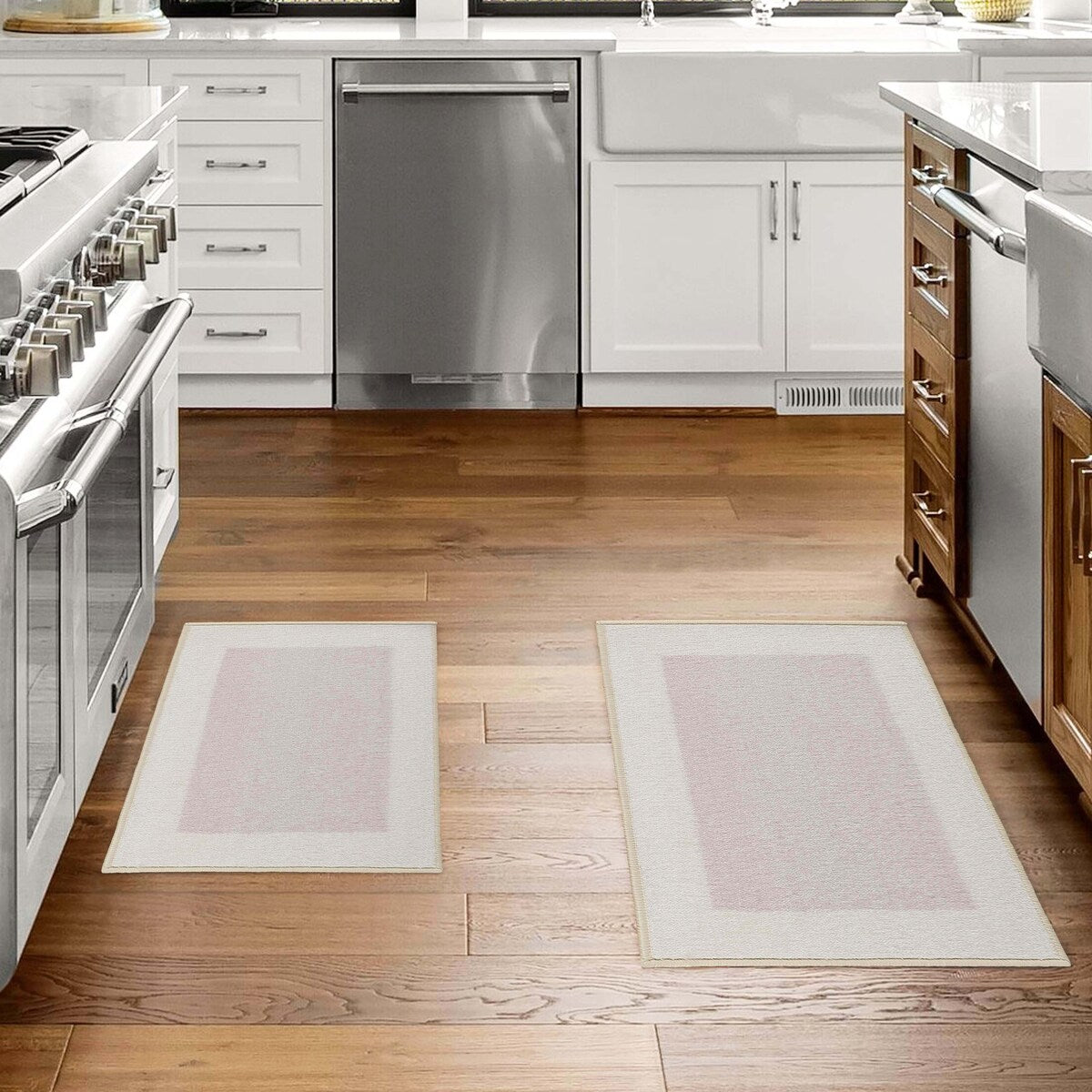 Solid Washable Non-Slip Backing 2 Piece Bath Rug Set by Superior