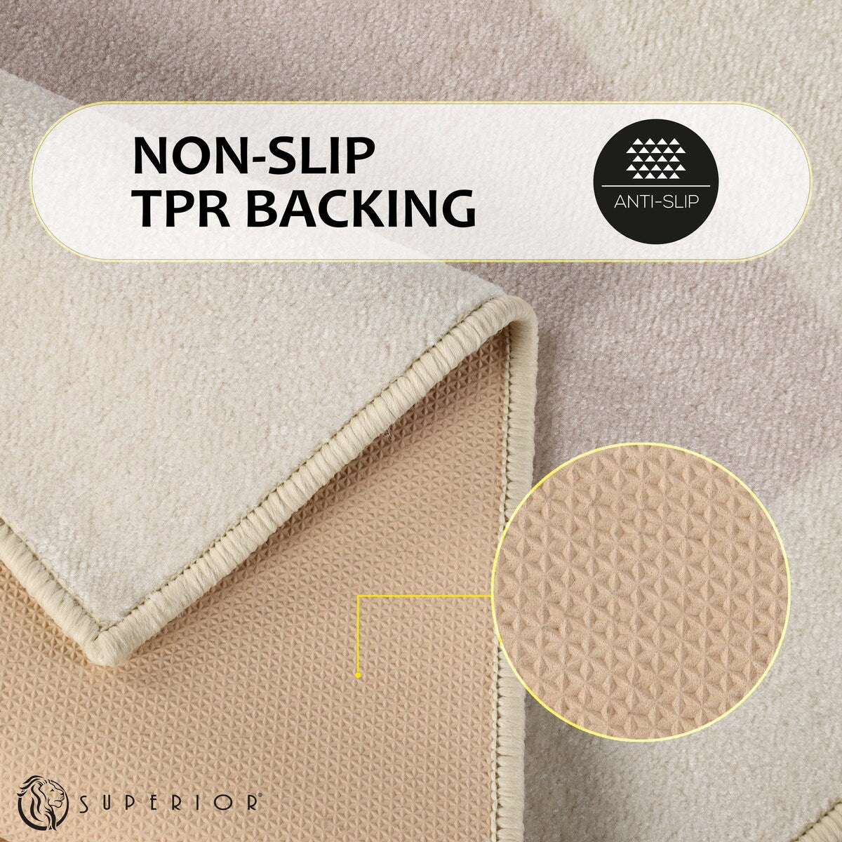 Solid Washable Non-Slip Backing 2 Piece Bath Rug Set by Superior