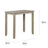Solid Wood 3-piece Compact Dining Set