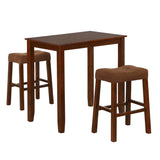 Solid Wood 3-piece Compact Dining Set