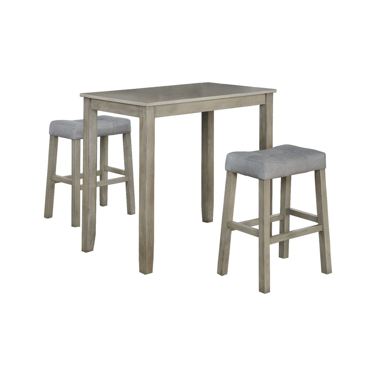 Solid Wood 3-piece Compact Dining Set