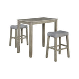 Solid Wood 3-piece Compact Dining Set