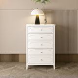 Solid Wood 5 Drawers Chest Bedroom Furniture