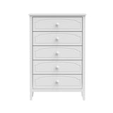 Solid Wood 5 Drawers Chest Bedroom Furniture
