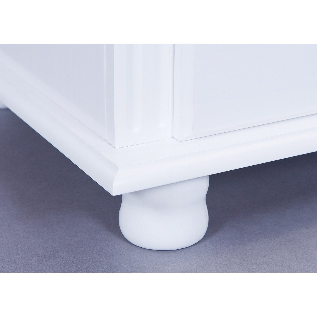 Danz Whitewash Solid Wood 2-drawer Nightstand