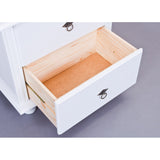 Danz Whitewash Solid Wood 2-drawer Nightstand