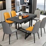 Solid Wood Dining Table Multifunctional Folding Conversion Table/Shelf