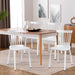 Solid Wood Spindle Back Windsor Dining Chairs, Set of 2 - 17.44" (W) x 19.7" (D) x 33.1" (H)