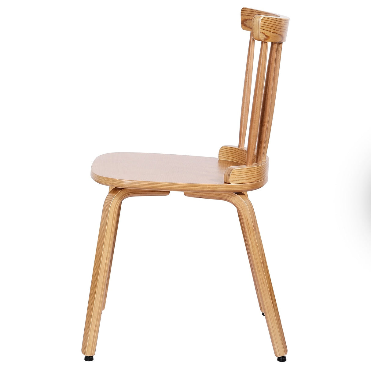 Solid Wood Spindle Back Windsor Dining Chairs, Set of 2 - 17.44" (W) x 19.7" (D) x 33.1" (H)