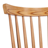 Solid Wood Spindle Back Windsor Dining Chairs, Set of 2 - 17.44" (W) x 19.7" (D) x 33.1" (H)