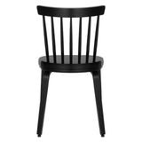 Solid Wood Spindle Back Windsor Dining Chairs, Set of 2 - 17.44" (W) x 19.7" (D) x 33.1" (H)