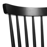 Solid Wood Spindle Back Windsor Dining Chairs, Set of 2 - 17.44" (W) x 19.7" (D) x 33.1" (H)