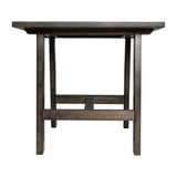 Solid Wood Farmhouse Trestle Style End Table