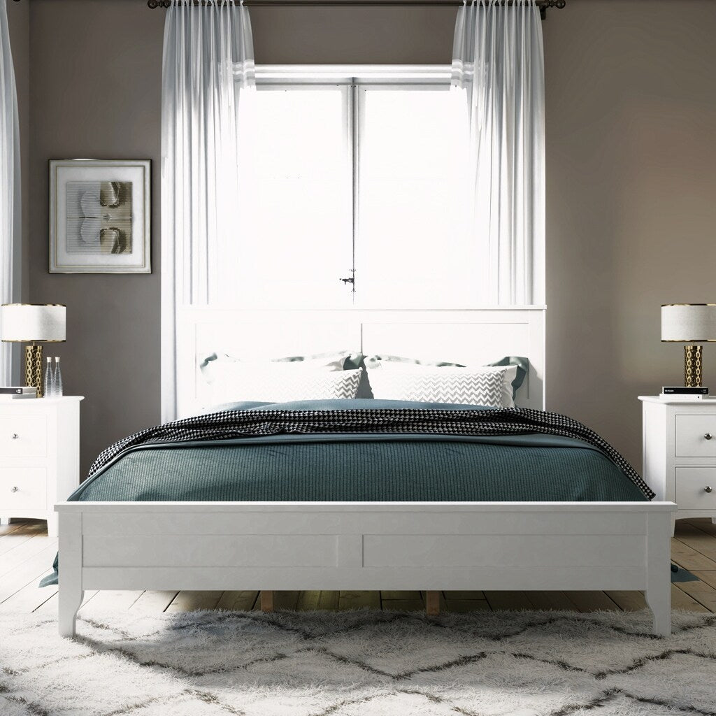 Solid Wood Queen Platform Bed