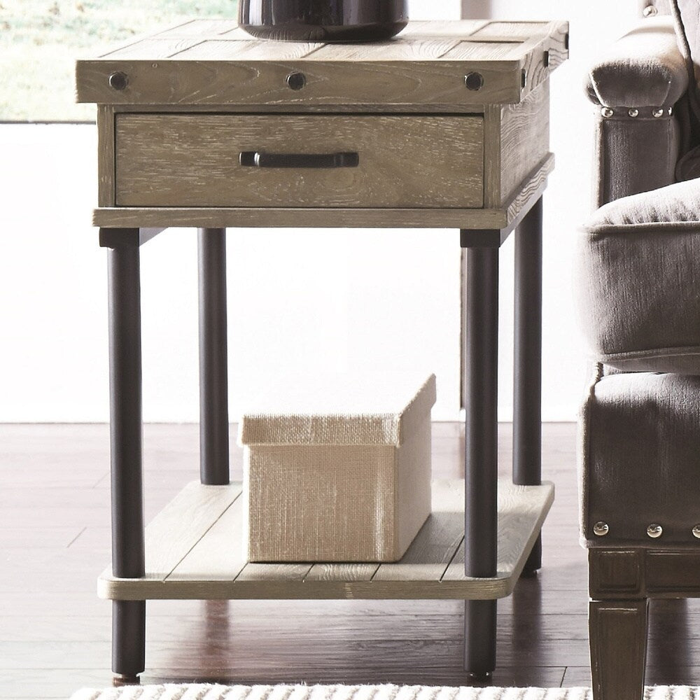 Wood Rectangular End Table