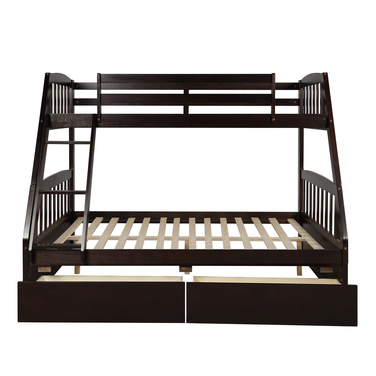 Solid Wood Twin Over Full Bunk Bed
