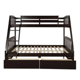 Solid Wood Twin Over Full Bunk Bed