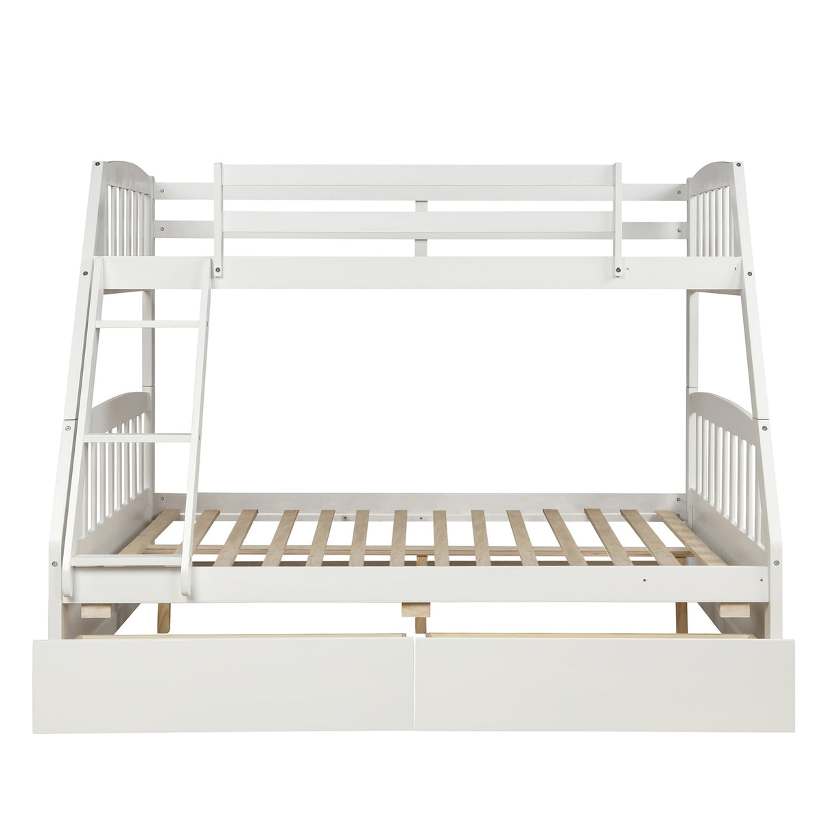 Solid Wood Twin Over Full Bunk Bed