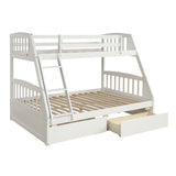 Solid Wood Twin Over Full Bunk Bed