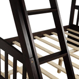 Solid Wood Twin Over Full Bunk Bed