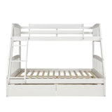 Solid Wood Twin Over Full Bunk Bed