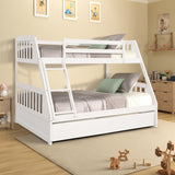 Solid Wood Twin Over Full Bunk Bed