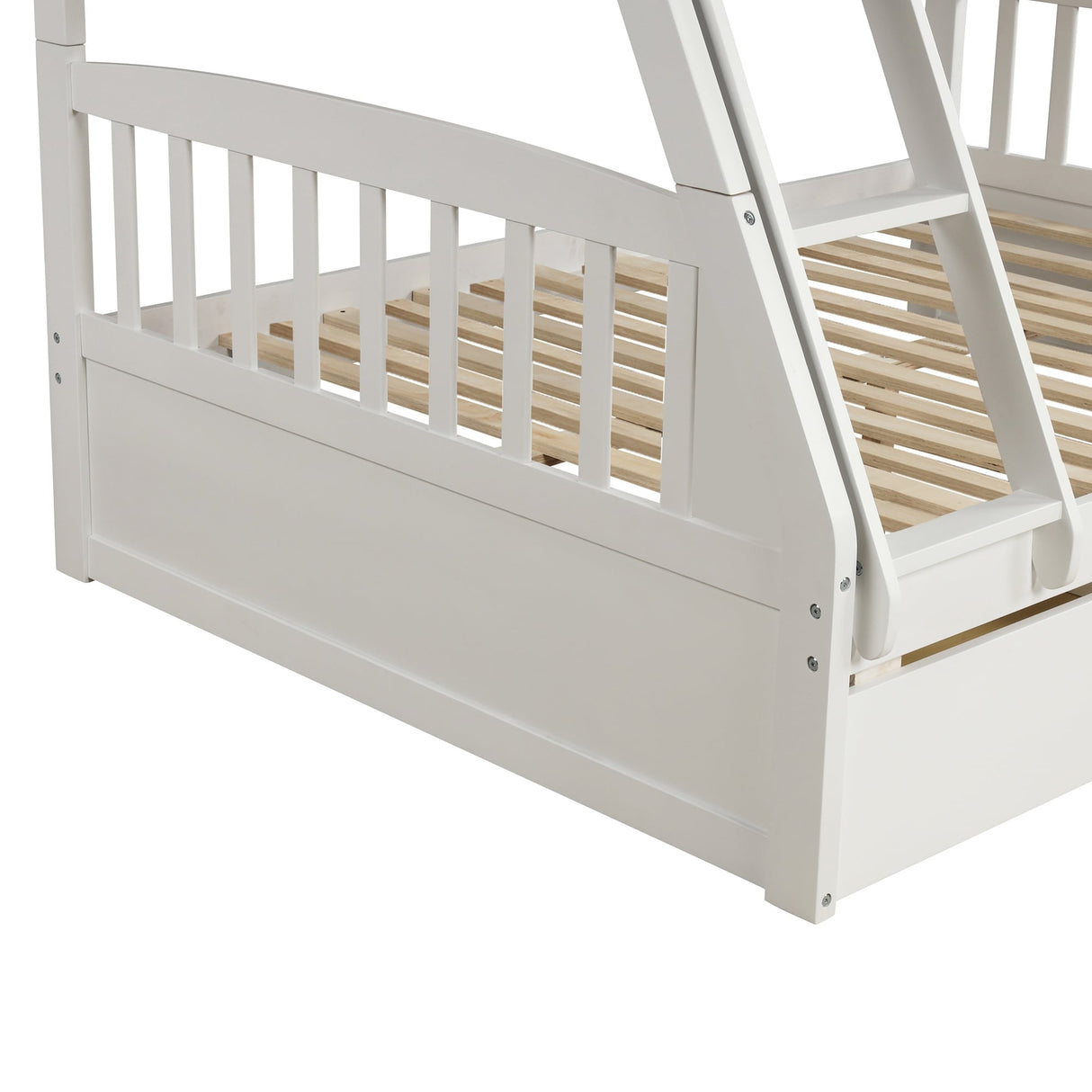 Solid Wood Twin Over Full Bunk Bed