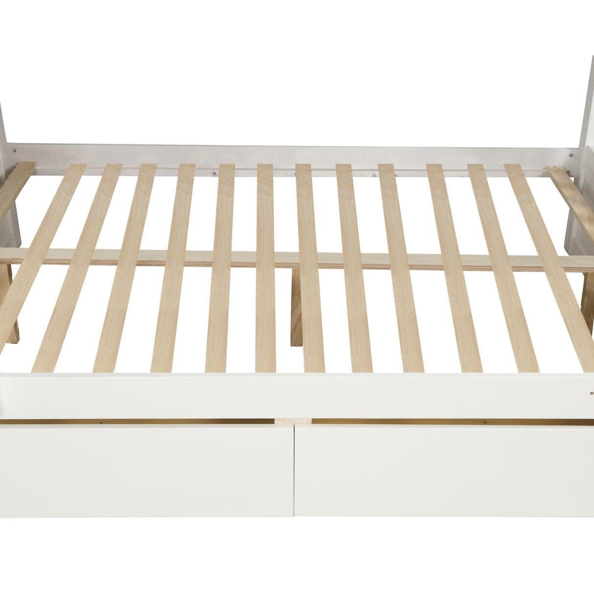 Solid Wood Twin Over Full Bunk Bed