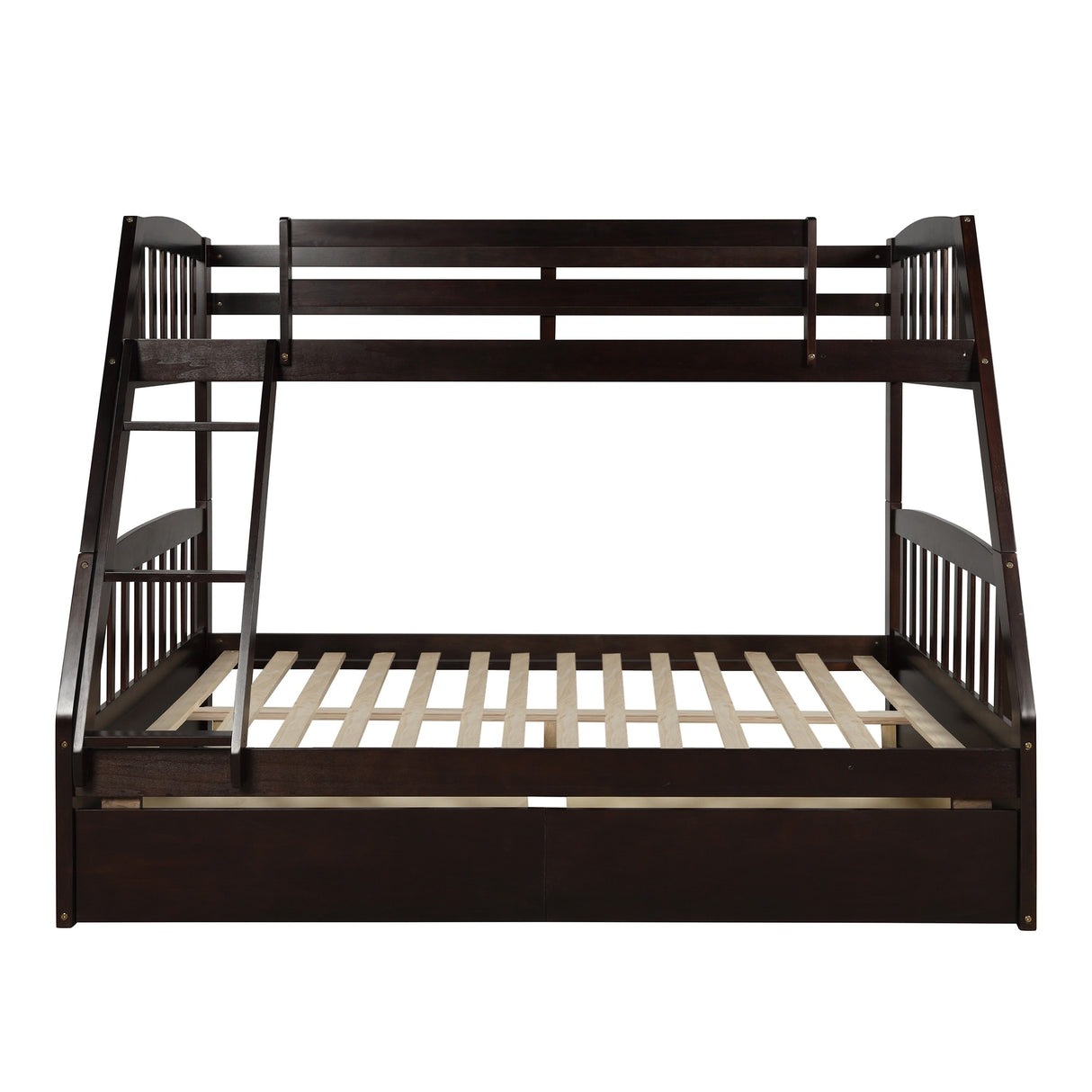 Solid Wood Twin Over Full Bunk Bed