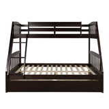 Solid Wood Twin Over Full Bunk Bed